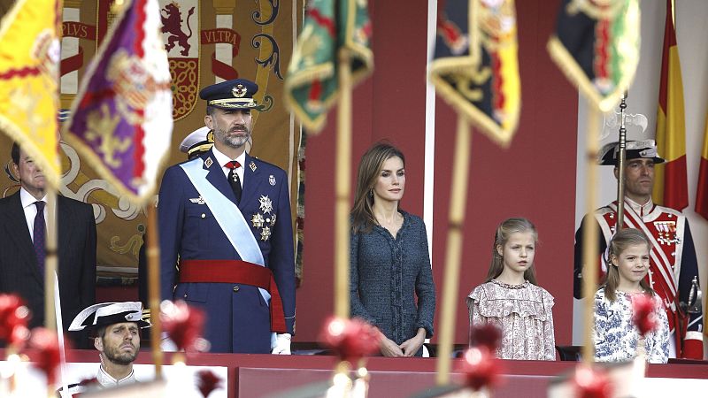 Los reyes y sus hijas presenciarán el desfile del Día de la Fiesta Nacional, la primera vez desde 2020 - Especiales informativos | Ver