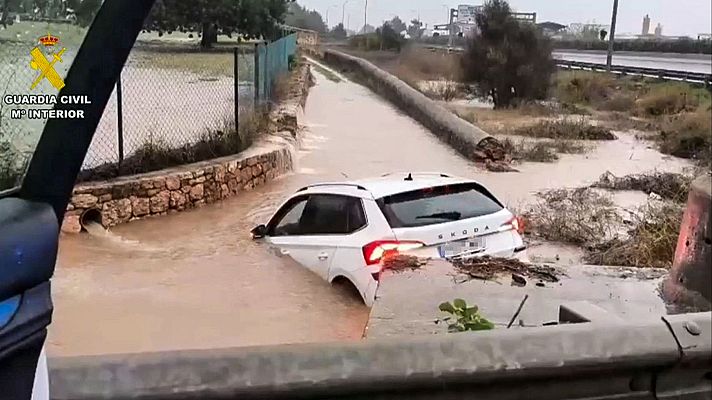 Informativo 24h - La dana Alice deja inundaciones en el litoral Mediterráneo