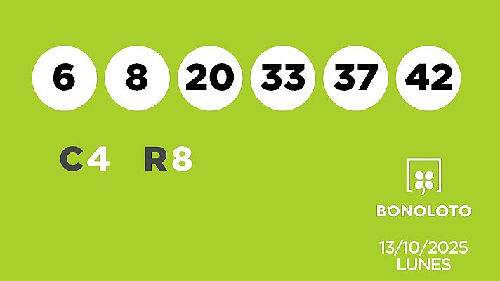 SELAE - Sorteo de la Lotería Bonoloto del 13/10/2025