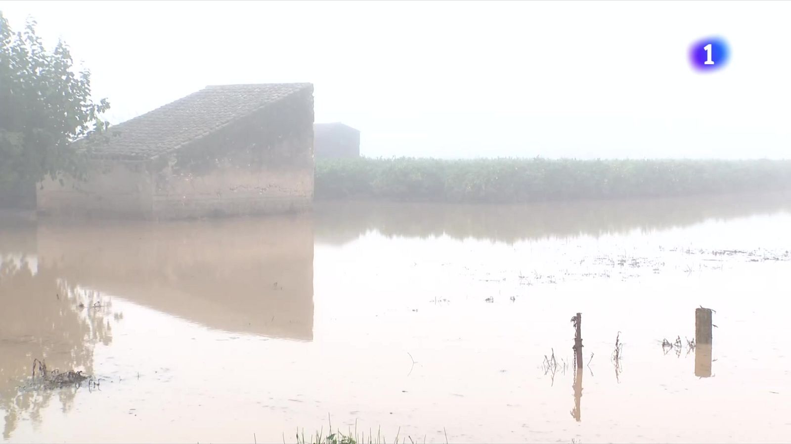 Veïns desallotjats, carreteres intransitables i camps inundats a l'Ebre: els efectes de la Dana