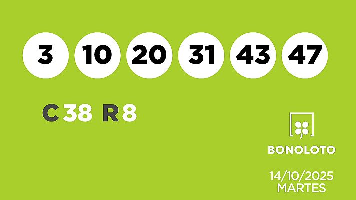SELAE - Sorteo de la Lotería Bonoloto y Euromillones del 14/10/2025