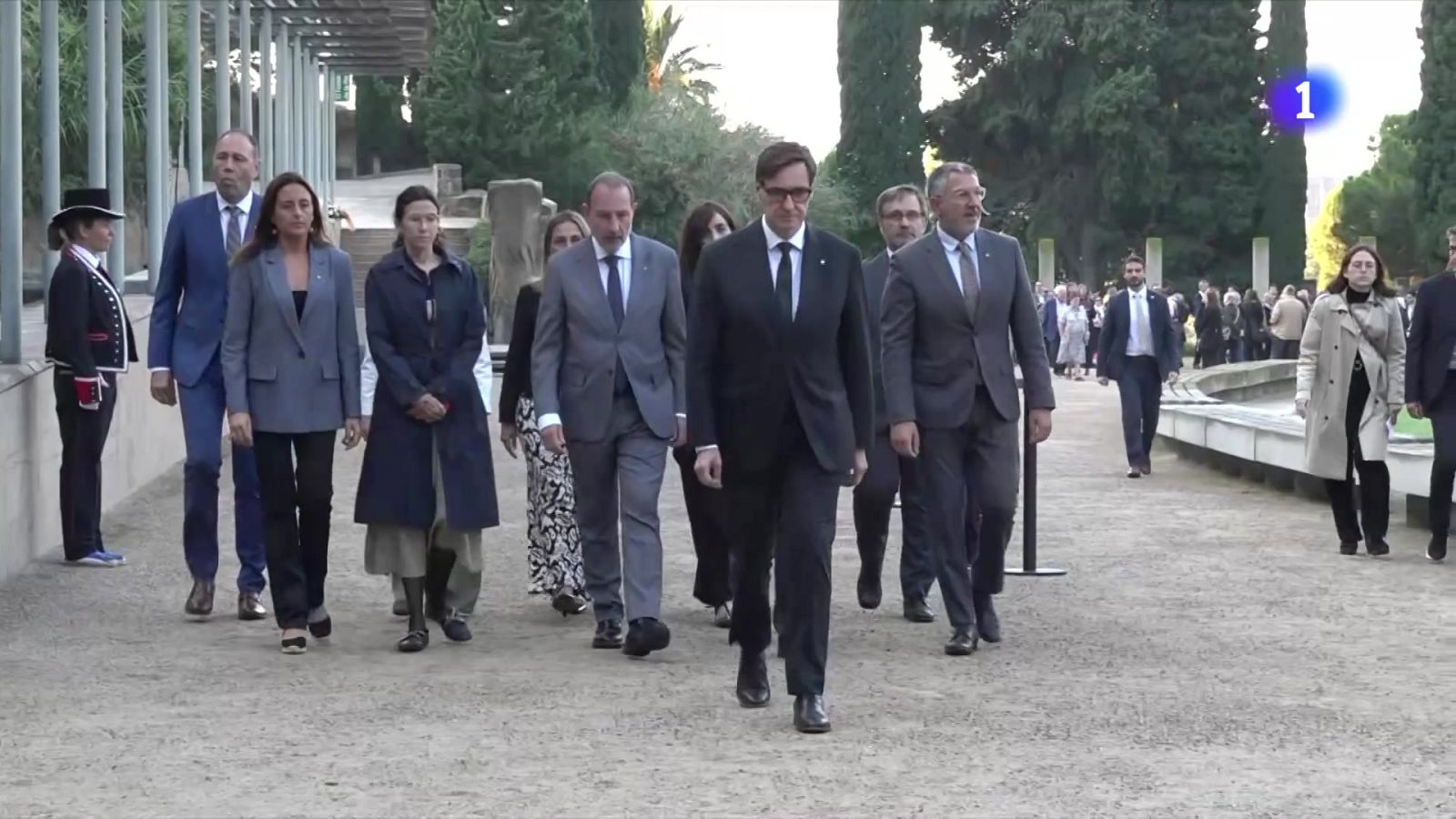 Ofrena floral per l'afusellament de Lluís Companys