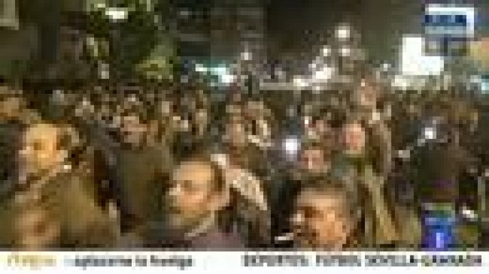 Telediario 1 - Manifestaciones en Egipto