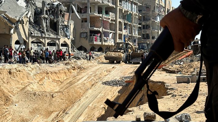 Telediario 1 - Gaza intenta levantarse de entre las ruinas mientras crecen las tensiones en el enclave y Hamás e Israel