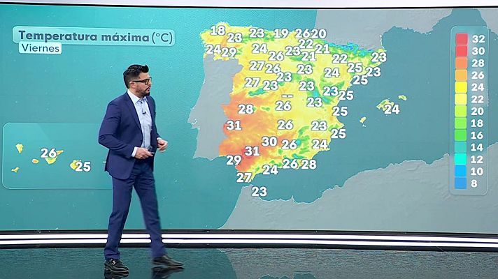 El tiempo - Chubascos y tormentas fuertes en Mallorca e islas Canarias occidentales