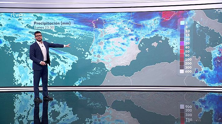 El tiempo - Precipitaciones localmente fuertes o persistentes en zonas de la costa de Galicia