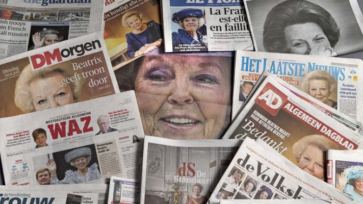 Telediario 1 - Abdicación en Holanda