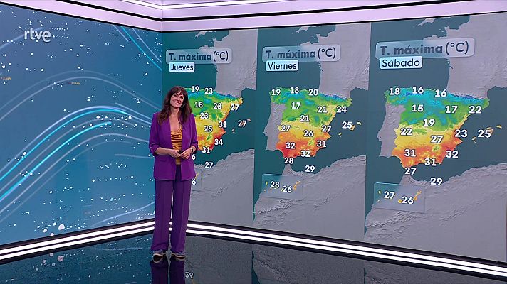 El tiempo - Temperaturas máximas en ascenso en Baleares y en mitad noroeste y litorales del sureste peninsular