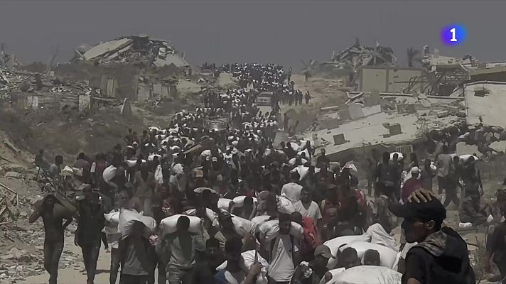 L'Informatiu - Guerrero Medina inaugura l'exposició "Gaza, espais de dolor"