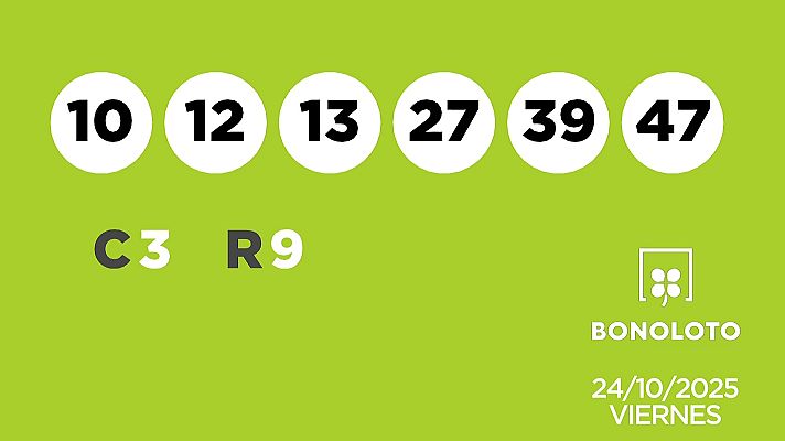 SELAE - Sorteo de la Lotería Bonoloto y Euromillones del 24/10/2025