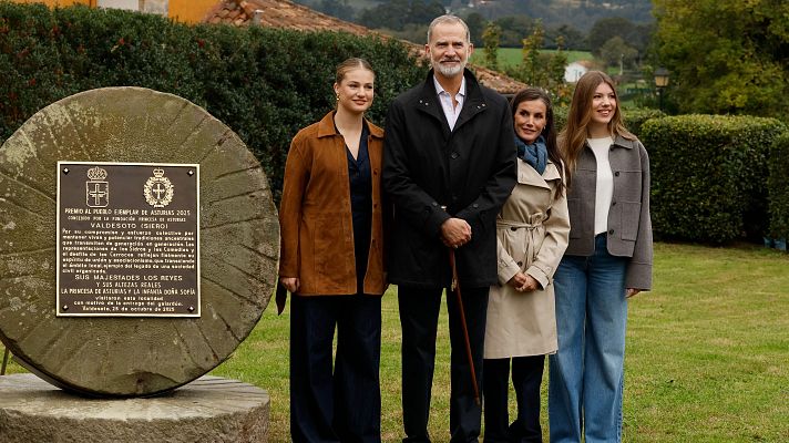 Telediario Fin de Semana - La princesa Leonor ensalza el "espíritu asturiano" de Valdesoto, Pueblo Ejemplar 2025
