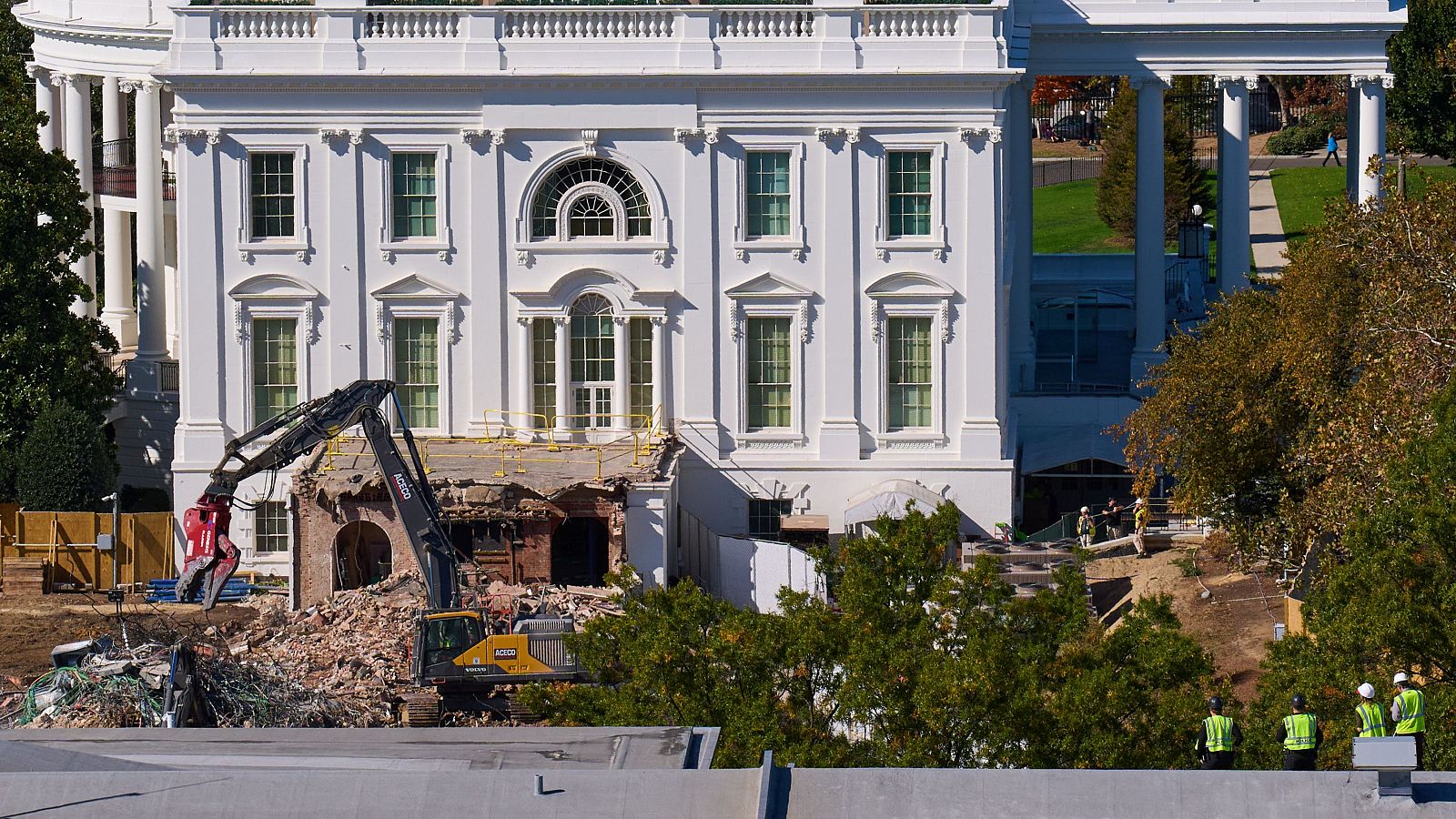 Trump derriba el ala Este de la Casa Blanca | Ver