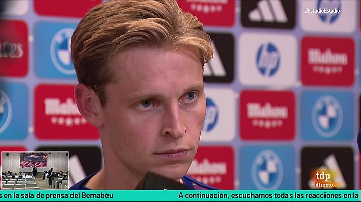 Estudio Estadio - Frenkie de Jong: "Lo que tenga que hablar Carvajal con Lamine, lo puede hacer por privado"