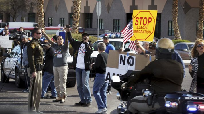 Telediario 1 - Ley de inmigración en EE.UU.