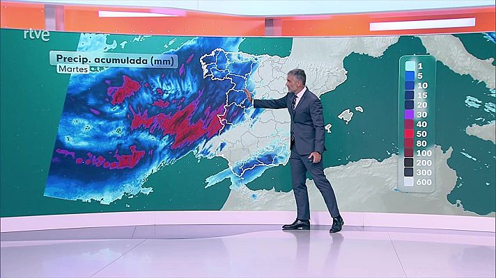 El tiempo - Probables chubascos localmente fuertes y con alguna tormenta en el suroeste peninsular