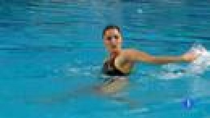 Telediario 1 - Lágrimas de Andrea Fuentes en su despedida