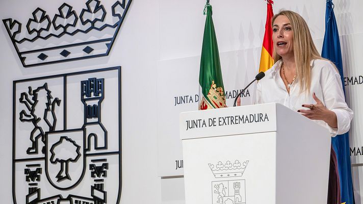 Telediario 2 - Maria Guardiola convoca elecciones anticipadas en Extremadura para el próximo 21 de diciembre