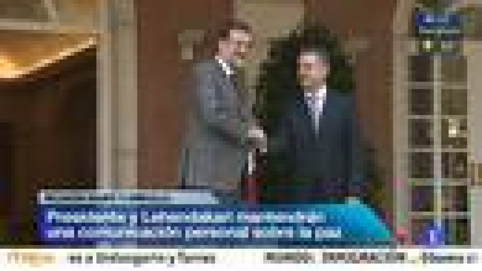Telediario 1: Rajoy y Urkullu coinciden en priorizar la economía y dialogarán sobre la paz | RTVE Play