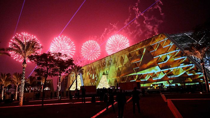 Telediario Fin de Semana - Inauguración del Gran Museo Egipcio, tras 20 años de trabajos y varios retrasos