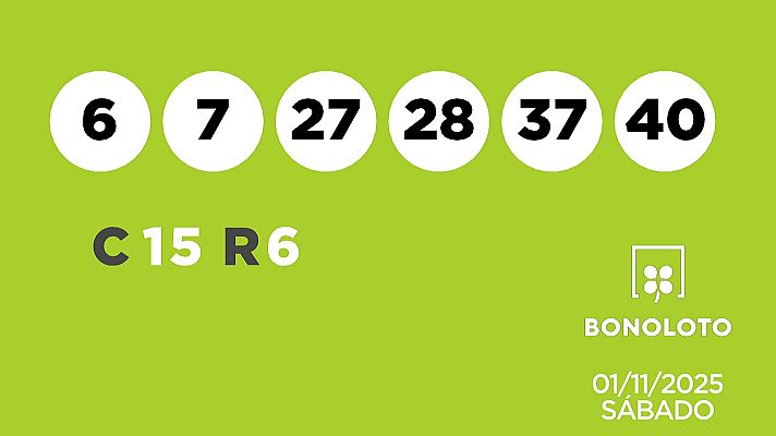 SELAE - Sorteo de la Lotería Bonoloto del 01/11/2025