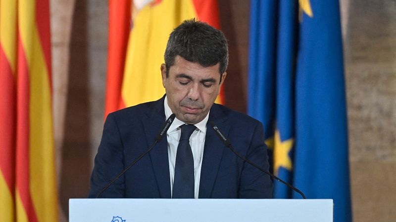 Mazón dimite como presidente de la Generalitat Valenciana - La hora de La 1 | Ver