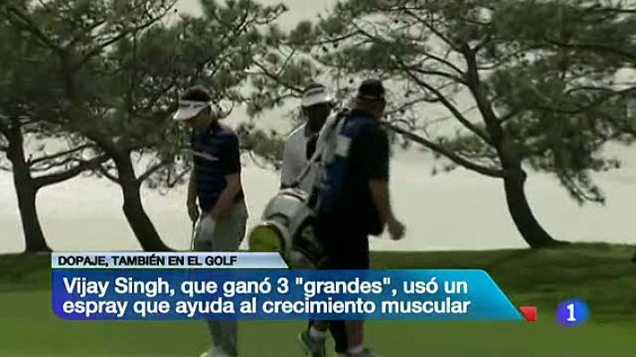 Telediario 1 - El involuntario 'dopaje' del golfista Vijay Singh