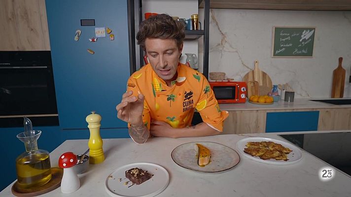 Cuina Brutal - Patates smash, salmó amb salsa i brownie