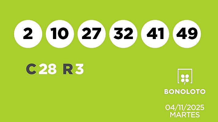 SELAE - Sorteo de la Lotería Bonoloto y Euromillones del 04/11/2025