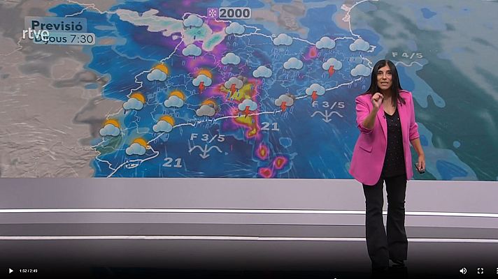 El temps - Canvi de temps: dijous d'aiguats, tempestes fortes i fresca