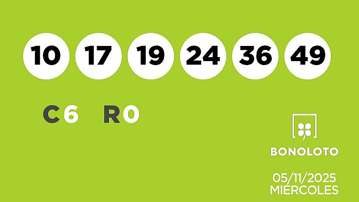 SELAE - Sorteo de la Lotería Bonoloto del 05/11/2025
