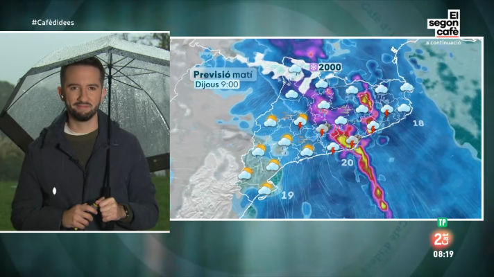 El temps - Dijous de tempestes, aiguats, fortes ventades, neu al Pirineu i més fresca