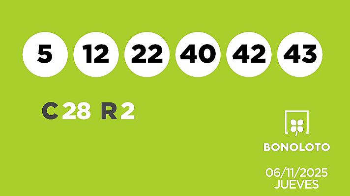 SELAE - Sorteo de la Lotería Bonoloto del 06/11/2025