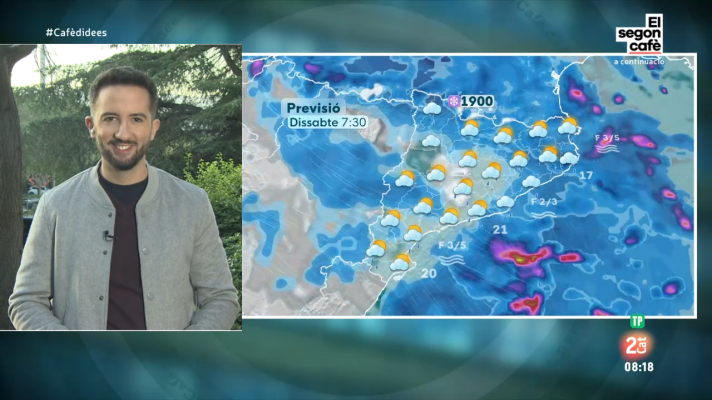 El temps - Divendres de treva, dissabte de ruixats i diumenge radiant i amb fred matinal