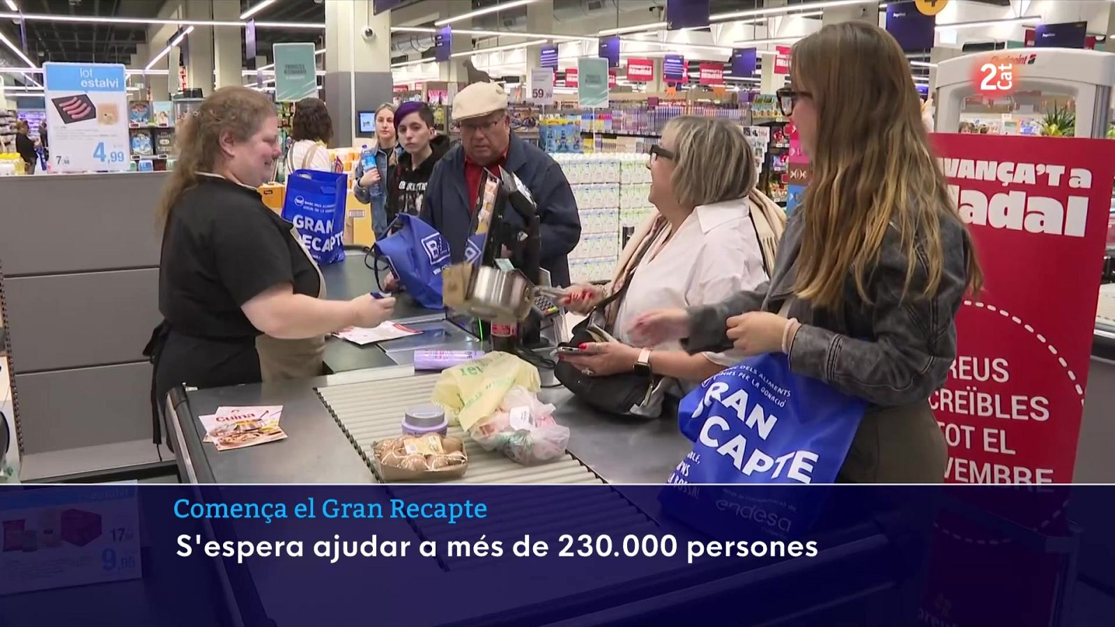 Comença el Gran Recapte amb la voluntat d’ajudar 230.000 persones - L'Informatiu | Veure