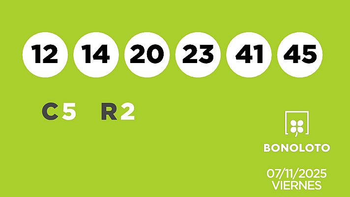 SELAE - Sorteo de la Lotería Bonoloto y Euromillones del 07/11/2025