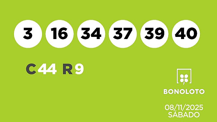SELAE - Sorteo de la Lotería Bonoloto del 08/11/2025