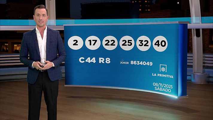 Loterías - Sorteo de la Bonoloto y Primitiva del 08/11/2025