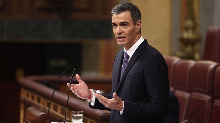Telediario 1 - Pedro Sánchez y Alberto Núñez Feijóo se acusan mutuamente de corrupción en el Congreso