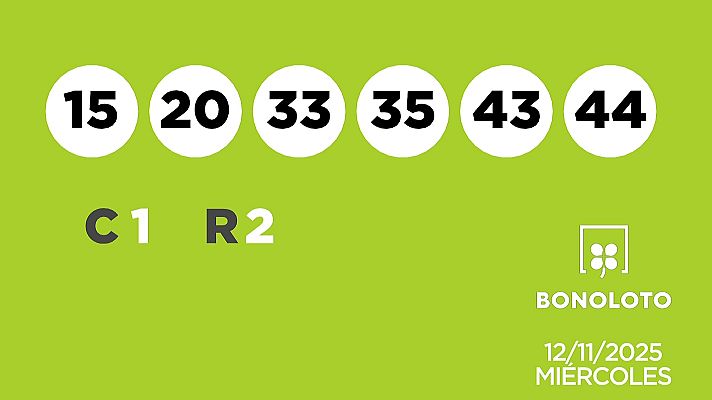 SELAE - Sorteo de la Lotería Bonoloto del 12/11/2025