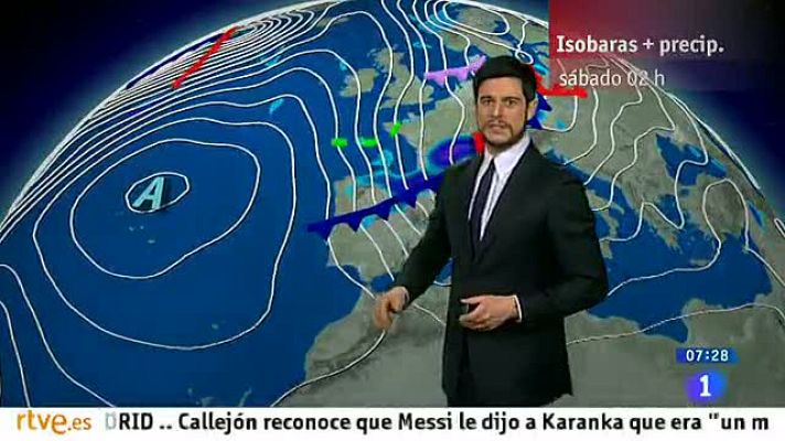 El tiempo - Nevadas en la mitad norte y notable descenso de las temperaturas