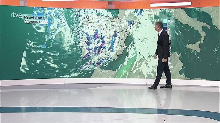 El tiempo - Precipitaciones fuertes en Galicia, sistema Central oeste, Cantábrica sur, Andalucía occidental y Canarias