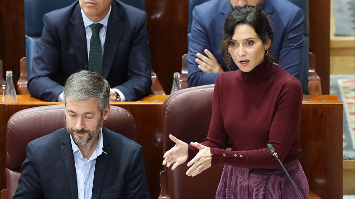 Telediario 2 - Ayuso y Vox se enfrentan por la inmigración