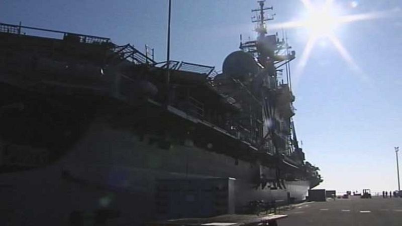 El portaaviones Príncipe de Asturias echa el ancla tras 25 años