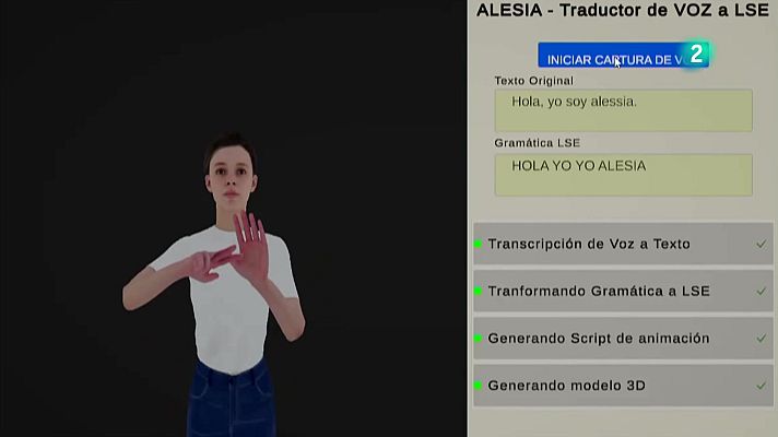 En lengua de signos - ALESIA, un asistente personal que signa