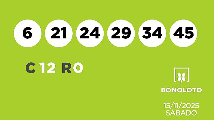SELAE - Sorteo de la Lotería Bonoloto del 15/11/2025