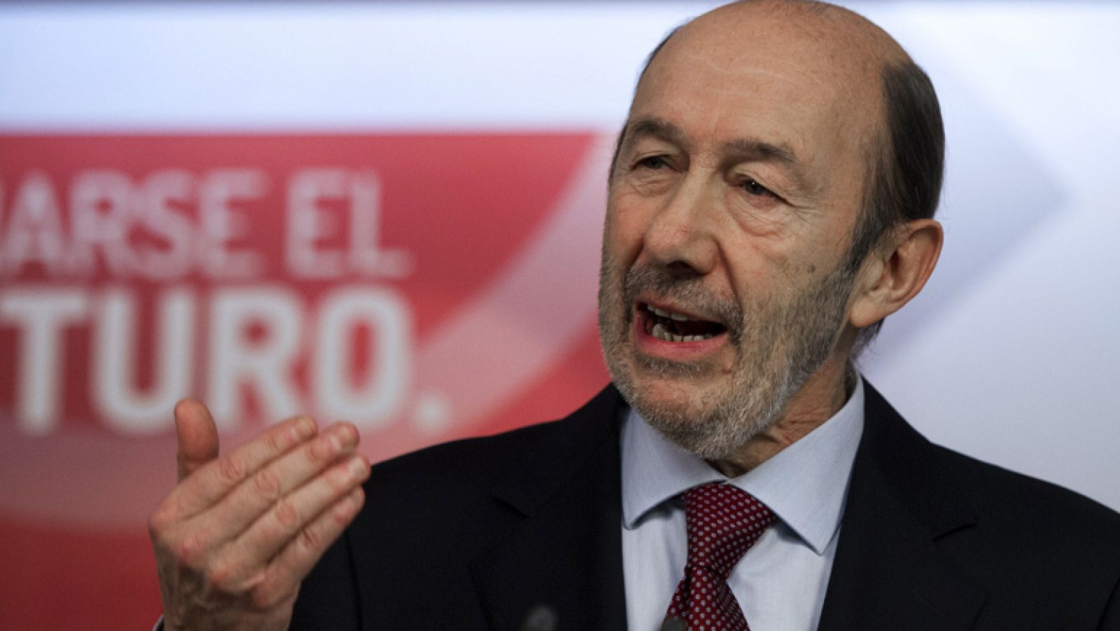 Rueda de prensa íntegra de Rubalcaba