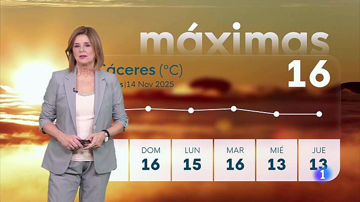 Noticias de Extremadura - El tiempo en Extremadura - 14/11/2025