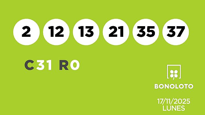 SELAE - Sorteo de la Lotería Bonoloto del 17/11/2025