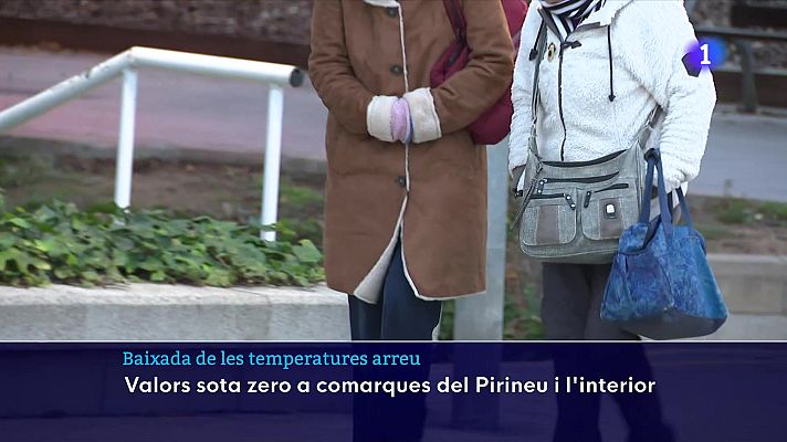 L'Informatiu - El fred sobtat enfonsa els termòmetres a Catalunya