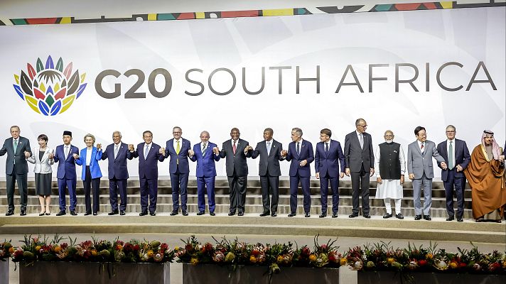 Telediario Fin de Semana - Los líderes europeos improvisan en el G20 de Sudáfrica una reunión de urgencia sobre Ucrania